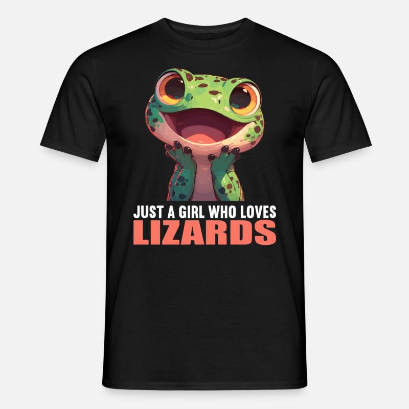 Eidechsen Eidechse - Männer T-Shirt - Schwarz