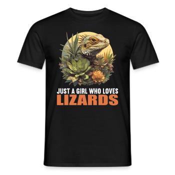 Lézards Lézard - T-shirt homme - noir - Devant - AI Model Male 178 light (178cm)