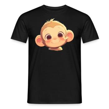 Macaque Macaque - Men's T-Shirt - black - Front - AI Model Male 178 light (178cm)