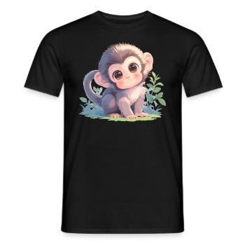 Macaque Macaque - Men's T-Shirt - black - Front - AI Model Male 178 light (178cm)