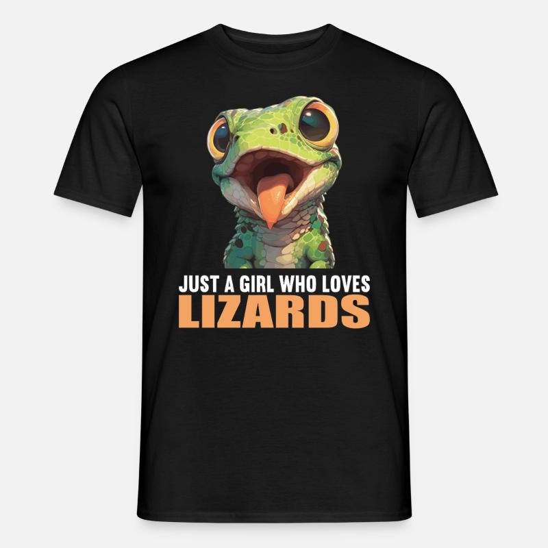 Eidechsen Eidechse - Männer T-Shirt - Schwarz