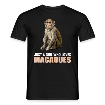 Macaque Macaque - Men's T-Shirt - black - Front - AI Model Male 178 light (178cm)