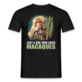 Macaque Macaque - Men's T-Shirt - black - Front - AI Model Male 178 light (178cm)