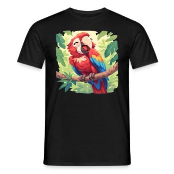 Macaw's Era - Men's T-Shirt - black - Front - AI Model Male 178 light (178cm)