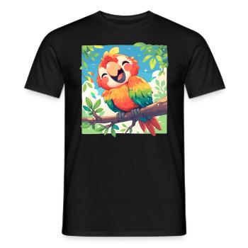 Macaw's Era - Men's T-Shirt - black - Front - AI Model Male 178 light (178cm)