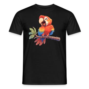 Macaw's Era - Men's T-Shirt - black - Front - AI Model Male 178 light (178cm)