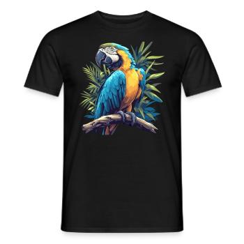 Macaw's Era - Men's T-Shirt - black - Front - AI Model Male 178 light (178cm)