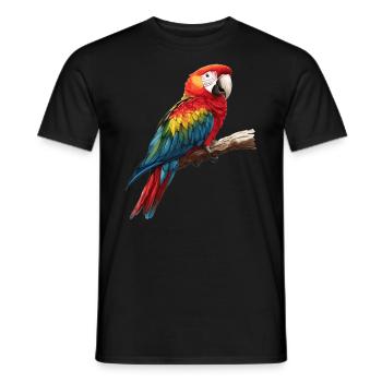 Macaw's Era - Men's T-Shirt - black - Front - AI Model Male 178 light (178cm)