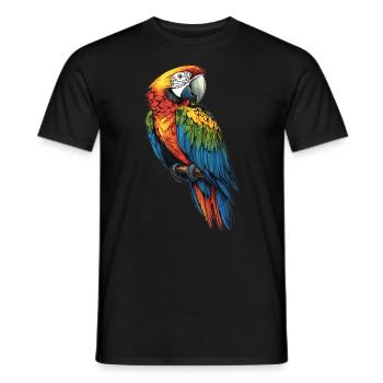 Macaw's Era - Men's T-Shirt - black - Front - AI Model Male 178 light (178cm)