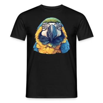 Macaw's Era - Men's T-Shirt - black - Front - AI Model Male 178 light (178cm)
