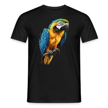 Macaw's Era - Men's T-Shirt - black - Front - AI Model Male 178 light (178cm)