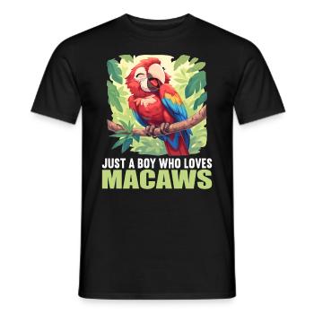 Macaw's Era - Men's T-Shirt - black - Front - AI Model Male 178 light (178cm)