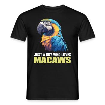 Macaw's Era - Men's T-Shirt - black - Front - AI Model Male 178 light (178cm)