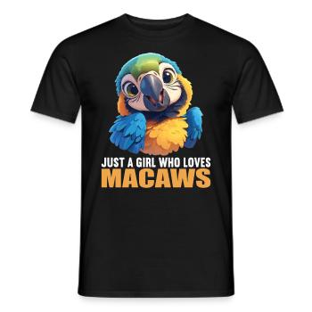 Macaw's Era - Men's T-Shirt - black - Front - AI Model Male 178 light (178cm)