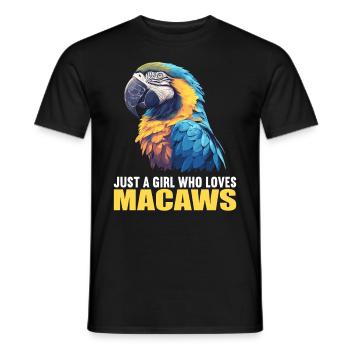 Macaw's Era - Men's T-Shirt - black - Front - AI Model Male 178 light (178cm)