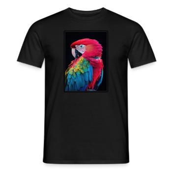 Macaw's Era - Men's T-Shirt - black - Front - AI Model Male 178 light (178cm)