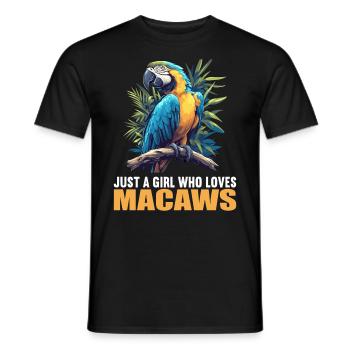 Macaw's Era - Men's T-Shirt - black - Front - AI Model Male 178 light (178cm)