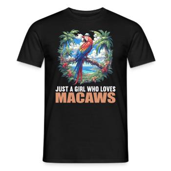 Macaw's Era - Men's T-Shirt - black - Front - AI Model Male 178 light (178cm)