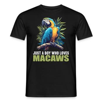 Macaw's Era - Men's T-Shirt - black - Front - AI Model Male 178 light (178cm)