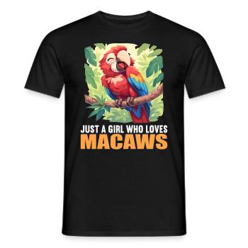 Macaw's Era - Men's T-Shirt - black - Front - AI Model Male 178 light (178cm)