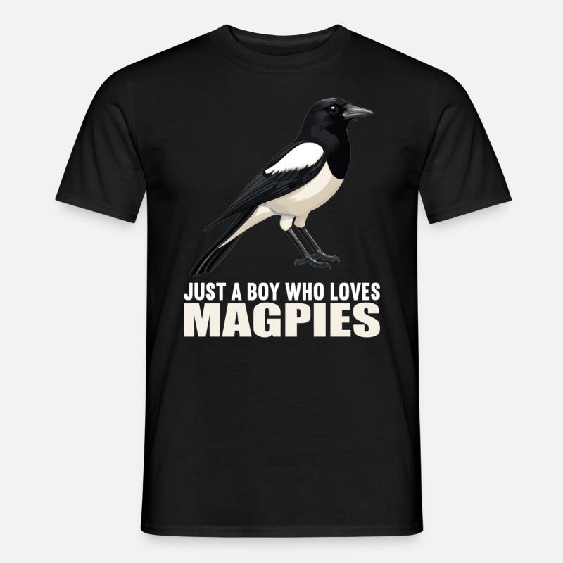 Elstern Elster - Männer T-Shirt - Schwarz