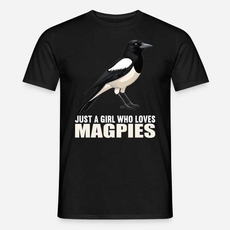 Elstern Elster - Männer T-Shirt - Schwarz