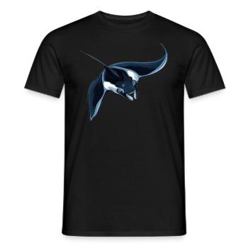 Manta Rays Manta Rays - Men's T-Shirt - black - Front - AI Model Male 178 light (178cm)