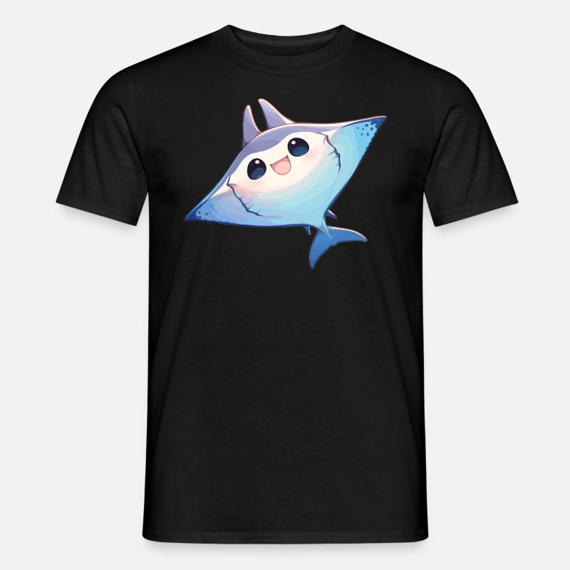 Mantas Manta Rochen - Männer T-Shirt - Schwarz