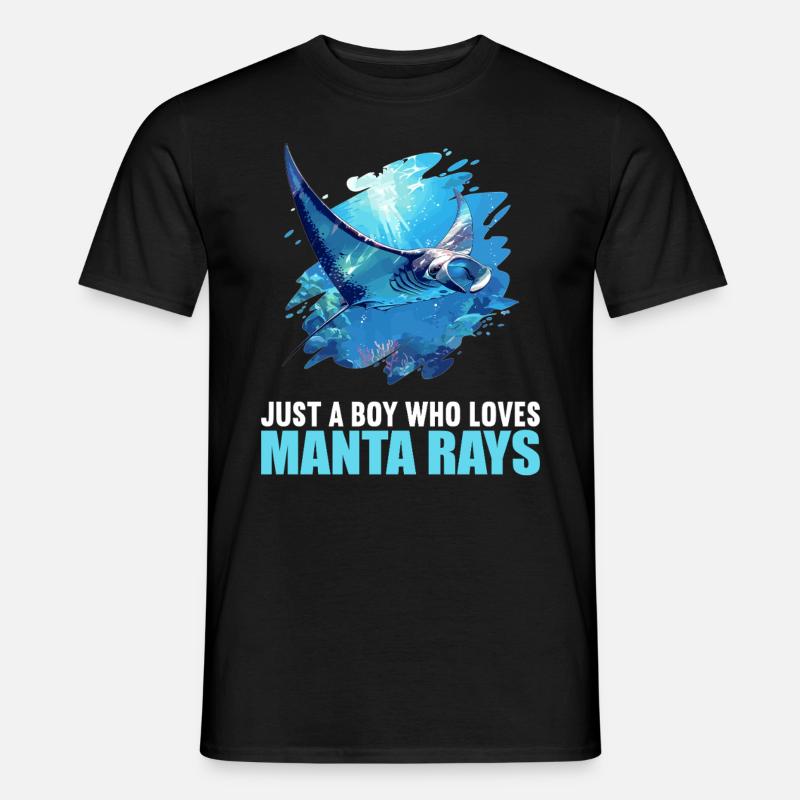 Mantas Manta Rochen - Männer T-Shirt - Schwarz