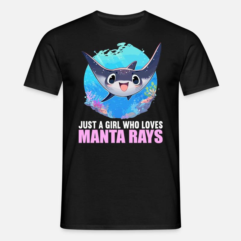 Mantas Manta Rochen - Männer T-Shirt - Schwarz