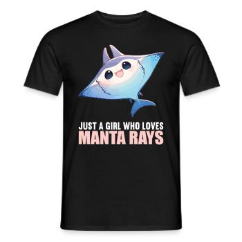Manta Rays Manta Rays - Men's T-Shirt - black - Front - AI Model Male 178 light (178cm)