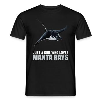 Manta Rays Manta Rays - Men's T-Shirt - black - Front - AI Model Male 178 light (178cm)