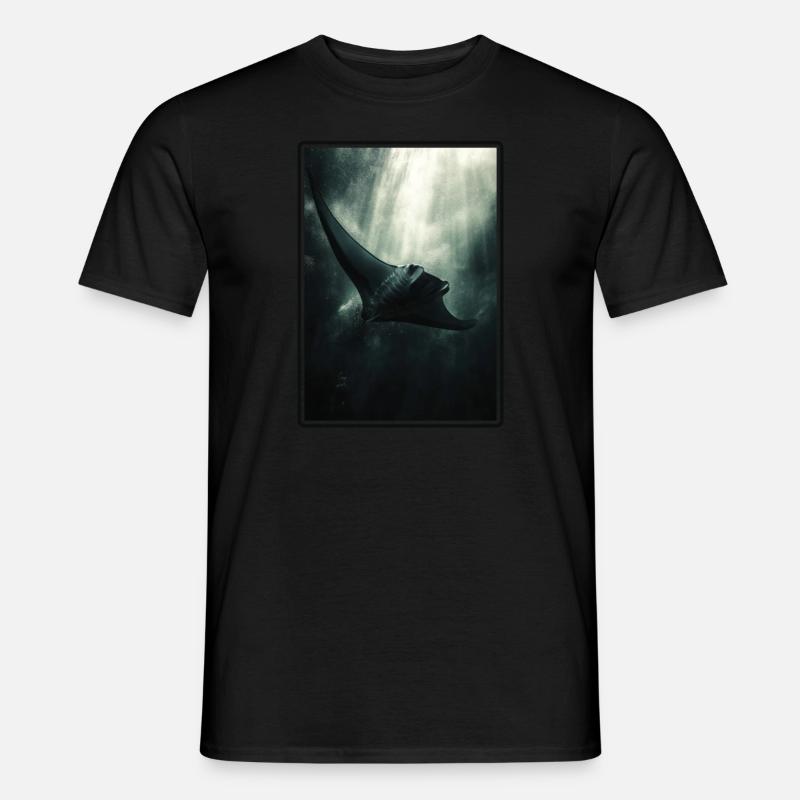 Mantas Manta Rochen - Männer T-Shirt - Schwarz