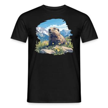 Marmottes Marmottes - T-shirt homme - noir - Devant - AI Model Male 178 light (178cm)