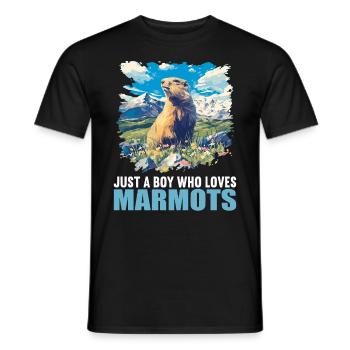 Marmottes Marmottes - T-shirt homme - noir - Devant - AI Model Male 178 light (178cm)