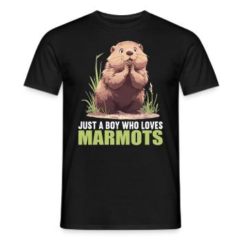 Marmottes Marmottes - T-shirt homme - noir - Devant - AI Model Male 178 light (178cm)