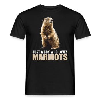 Marmottes Marmottes - T-shirt homme - noir - Devant - AI Model Male 178 light (178cm)