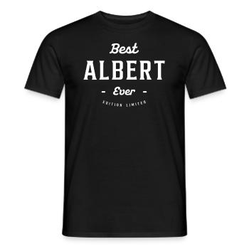 Bester Albert aller Zeiten - Name Albert - Männer T-Shirt - Schwarz - Vorne - AI Model Male 178 light (178cm)