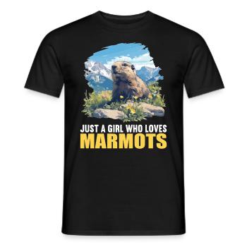 Marmots Groundhog - Men's T-Shirt - black - Front - AI Model Male 178 light (178cm)