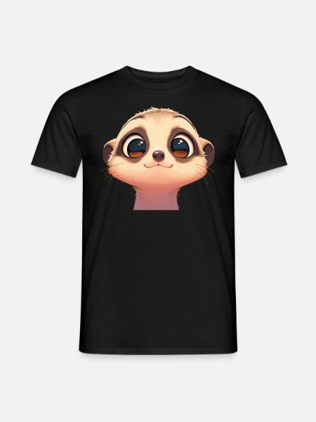 Meerkat Erdmännchen - Männer T-Shirt - Schwarz