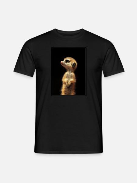 Meerkat Erdmännchen - Men's T-Shirt - black