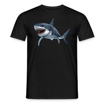Megalodons Megalodon - Men's T-Shirt - black - Front - AI Model Male 178 light (178cm)