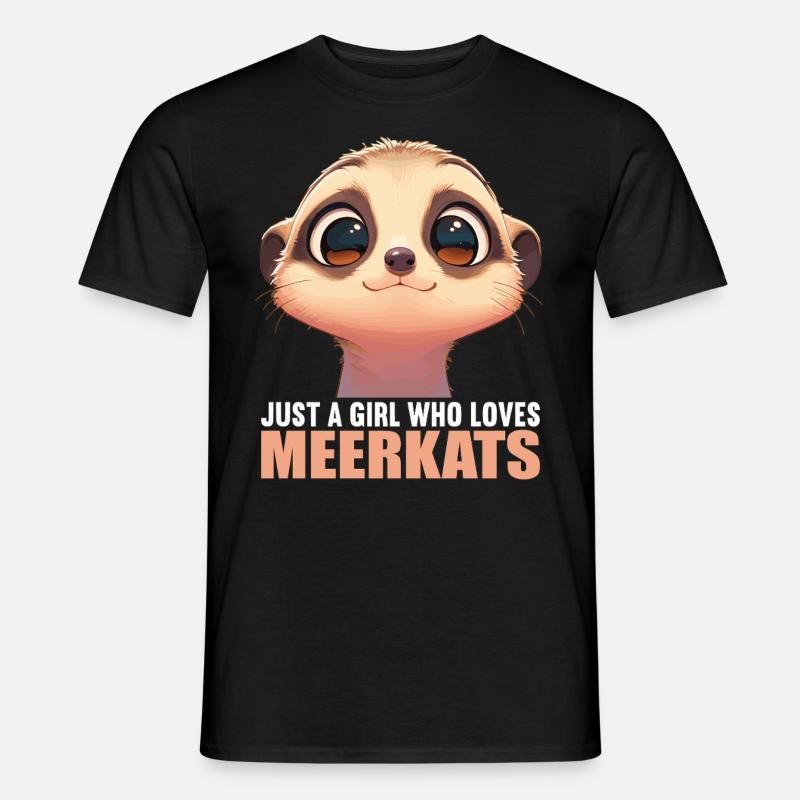 Meerkat Erdmännchen - Men's T-shirt - black
