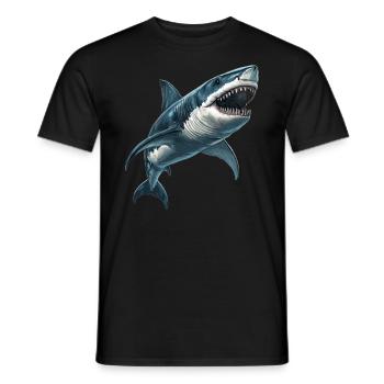 Megalodons Megalodon - Men's T-Shirt - black - Front - AI Model Male 178 light (178cm)