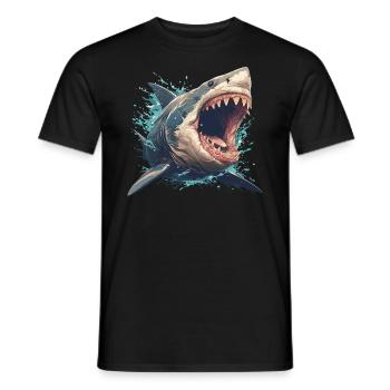 Megalodons Megalodon - Men's T-Shirt - black - Front - AI Model Male 178 light (178cm)