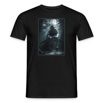 Megalodons Megalodon - Men's T-Shirt - black - Front - AI Model Male 178 light (178cm)
