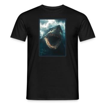 Megalodons Megalodon - Men's T-Shirt - black - Front - AI Model Male 178 light (178cm)