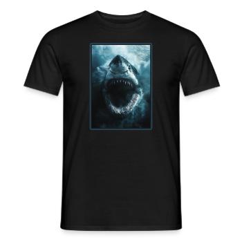 Megalodons Megalodon - Men's T-Shirt - black - Front - AI Model Male 178 light (178cm)