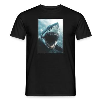 Megalodons Megalodon - Men's T-Shirt - black - Front - AI Model Male 178 light (178cm)