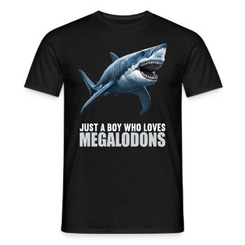 Megalodons Megalodon - Men's T-Shirt - black - Front - AI Model Male 178 light (178cm)